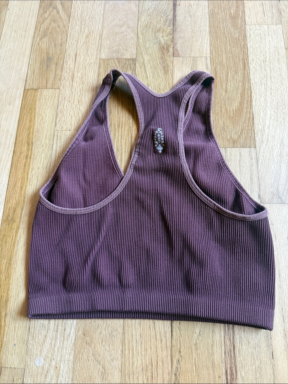 FP Movement Ribbed Racerback Bralette - Deep Plum - Picture 2 of 2